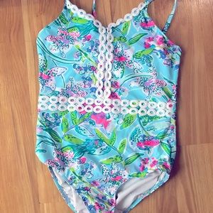 Lily Pulitzer, little girl bathing suit size 10!